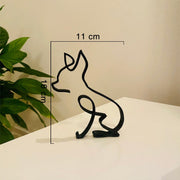 Minimalist Dog Statue Sculpture | Elegant Art and Functionality in One