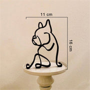 Minimalist Dog Statue Sculpture | Elegant Art and Functionality in One