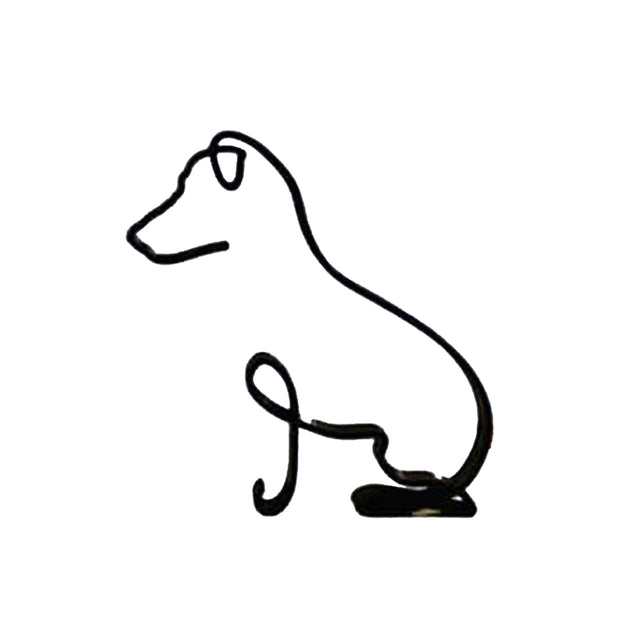 Minimalist Dog Statue Sculpture | Elegant Art and Functionality in One