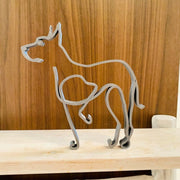 Minimalist Dog Statue Sculpture | Elegant Art and Functionality in One