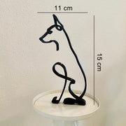 Minimalist Dog Statue Sculpture | Elegant Art and Functionality in One