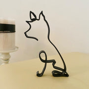 Minimalist Dog Statue Sculpture | Elegant Art and Functionality in One