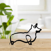 Minimalist Dog Statue Sculpture | Elegant Art and Functionality in One